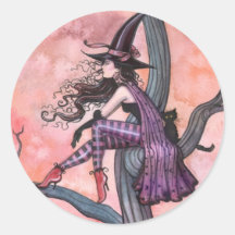 Halloweeen Heksenstickers door Molly Harrison