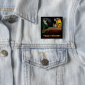 halloween3 vierkante button 5,1 cm (In situ)