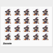 Halloween 02 vierkante sticker (Vel)