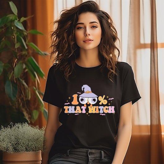 HALLOWEEN 100% DIE HEKS GRAPPIGE QUOTE T-SHIRT
