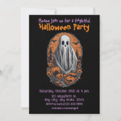 Halloween, 10 geest, griezelig, feestuitnodiging, kaart (Voorkant)