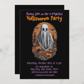 Halloween, 10 geest, griezelig, feestuitnodiging, kaart (Voorkant / Achterkant)