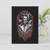 Halloween 12 vampier, b, eng monster, horror, kaart (Staand voorkant)