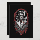 Halloween 12 vampier, b, eng monster, horror, kaart (Voorkant / Achterkant)