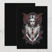 Halloween 13 vampier, b, eng monster, horror, kaart (Voorkant / Achterkant)