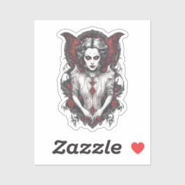 Halloween 13 vampier, horror, angstaanjagende vamp sticker