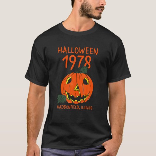 Halloween 1978 Holiday Spooky Gift Myers Pumpkin H T-shirt (Voorkant)
