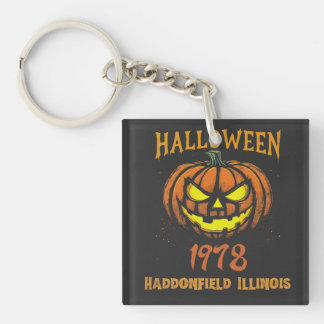 Halloween 1978 Holiday Spooky Myers Pumpkin Haddon Sleutelhanger