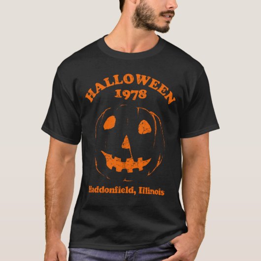 Halloween 1978 Holiday Spooky Pumpkin T-shirt (Voorkant)