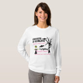 Halloween 1 Breast Cancer Warrior T-shirt (Voorkant volledig)