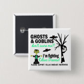Halloween 1 Celiakieuwer Vierkante Button 5,1 Cm (Voorkant /achterkant)
