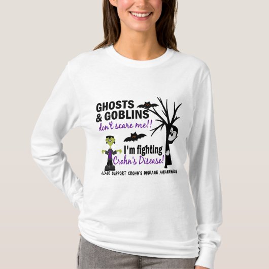 Halloween 1 Crohn's Disease Warrior T-shirt (Voorkant)