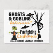 Halloween 1 Leukemie Warrior Briefkaart (Voorkant)