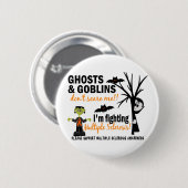 Halloween 1 Multiple Sclerosis Warrior Ronde Button 5,7 Cm (Voorkant /achterkant)