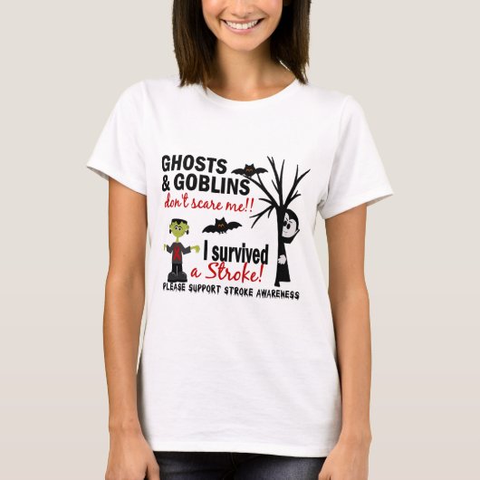 Halloween 1 Stroke Survivor T-shirt (Voorkant)