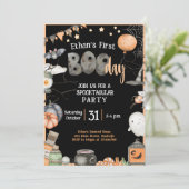 Halloween 1E verjaardag elke leeftijd jongen meisj Kaart (Staand voorkant)