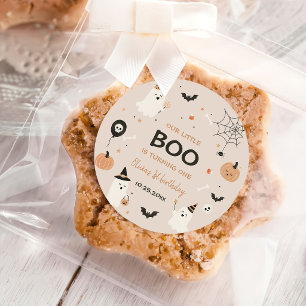 Halloween 1e verjaardag Meisjes Geest Ronde Sticker