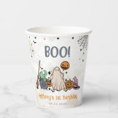 Halloween 1e verjaardag papieren bekers (Voorkant)