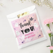 Halloween 1e Verjaardag Party Roze Meisje Schattig Bedankzakje (Gezegeld)