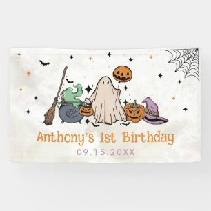 Halloween 1e verjaardag spandoek