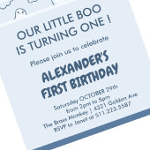 Halloween 1e verjaardag spooktacular boo kaart