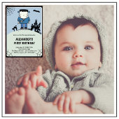 Halloween 1e verjaardag spooktacular boy kaart