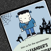 Halloween 1e verjaardag spooktacular boy kaart