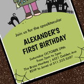 Halloween 1e verjaardag spooktacular Frankenstein Kaart