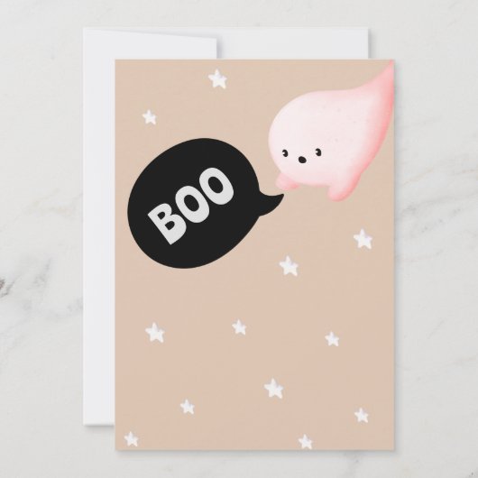 Halloween 1e Verjaardag Spooky Een Geslacht Neutra Kaart (Achterkant)