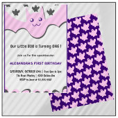 Halloween 1e verjaardag uitnodiging Ghost Little b