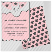 Halloween 1e verjaardag uitnodiging Ghost Little b