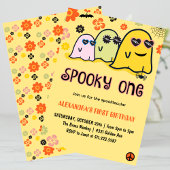 Halloween 1e verjaardag uitnodiging spooky one