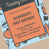 Halloween 1e verjaardag uitnodigingen herfst pompo