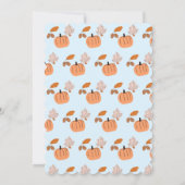 Halloween 1e verjaardag uitnodigingen oktober pomp (Achterkant)