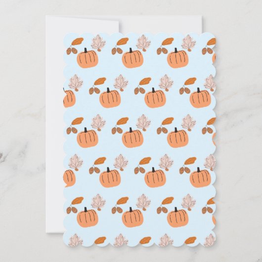 Halloween 1e verjaardag uitnodigingen oktober pomp (Achterkant)