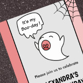 Halloween 1e verjaardag uitnodigingen spookboek