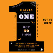 Halloween 1e verjaardagsfeestje Spooky One Kaart
