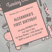 Halloween 1e verjaardagsuitnodigingen herfst pompo kaart