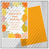 Halloween 1e verjaardagsuitnodigingen oktober voor kaart