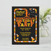 Halloween 1st Spooktacular Birthday Party Kaart (Staand voorkant)