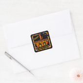 Halloween 1st Spooktacular Birthday Party Vierkante Sticker (Envelop)