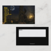 Halloween 2009-template voor visitekaartjes (Voorkant / Achterkant)