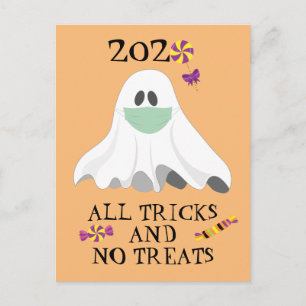 Halloween 2020 Alle trucs en geen traktaties Briefkaart