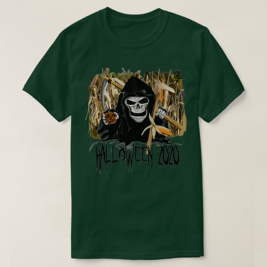 Halloween 2020 Grim Reaper T-shirt (Design voorkant)