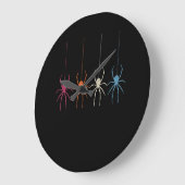 Halloween 2020  Spider Web Silhouette Grote Klok (Hoek)
