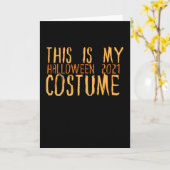 Halloween 2021 - Funny Halloween Costume Kaart (Gele Bloem)