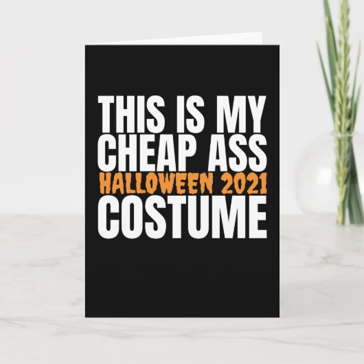 Halloween 2021 - Funny Halloween Costume Kaart (Voorkant)