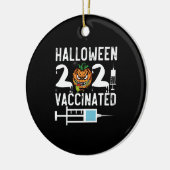 Halloween 2021 gevaccineerd Funny Costume Keramisch Ornament (Links)