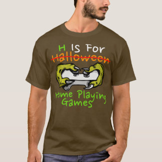 Halloween 2021 voor en gaming Halloween lover spel T-shirt