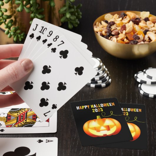 Halloween 2023 Pompoen Pokerkaarten (Insitu)